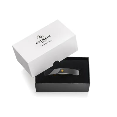 Balmain Barrette pour cheveux Large Black 黑色18K鍍金髮簪(大)
