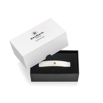 Balmain Barrette pour cheveux Large White ??18K????(?)
