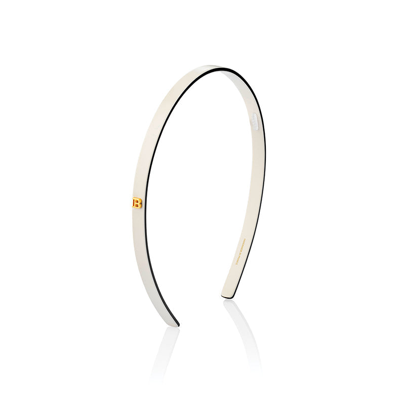 Balmain Cellulose Acetate Headband White Small ??
