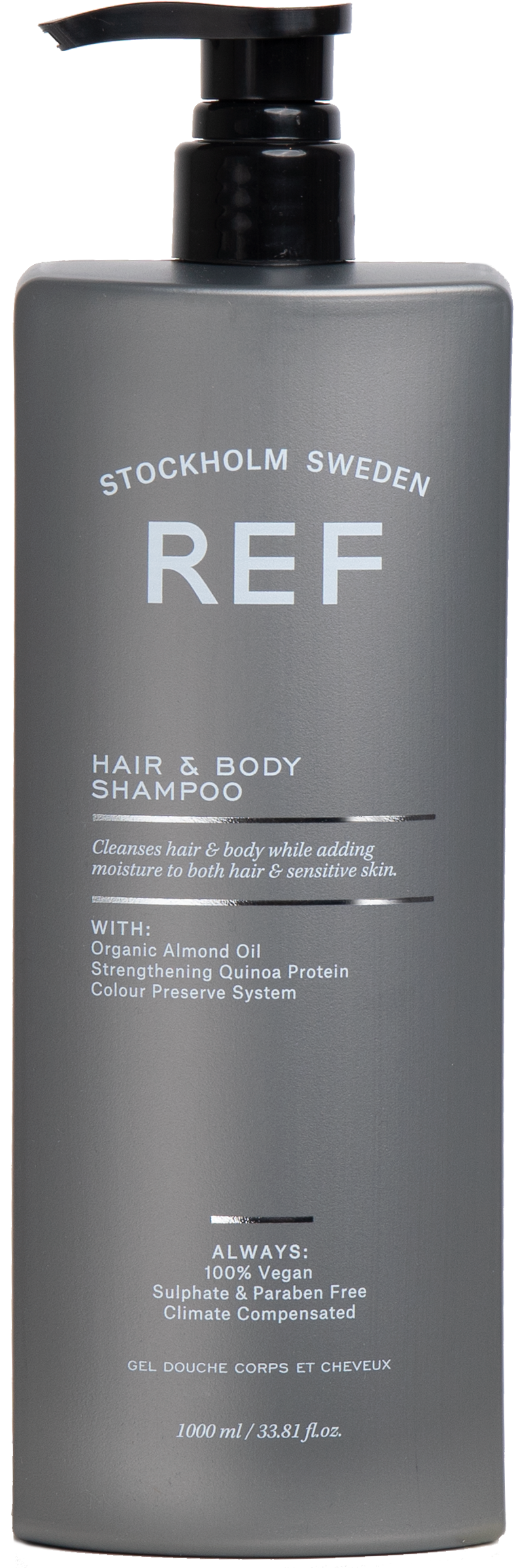 REF Hair and Body Shampoo 二合一洗髮沐浴露 (285ml, 750ml, 1000ml)