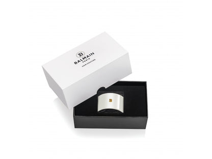 Balmain Elastique Pour Cheveux White 白色18K鍍金馬尾箍