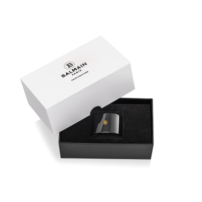 Balmain Elastique pour cheveux Black 黑色18K鍍金馬尾箍