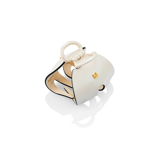Balmain Cellulose Acetate Pince à Cheveux Imperiale  White ??