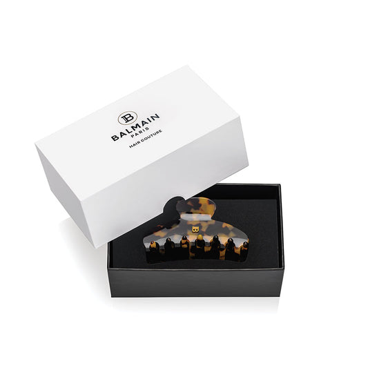 Balmain Pince cheveux Medium Tortoise 琥珀色18K鍍金髮夾（中）