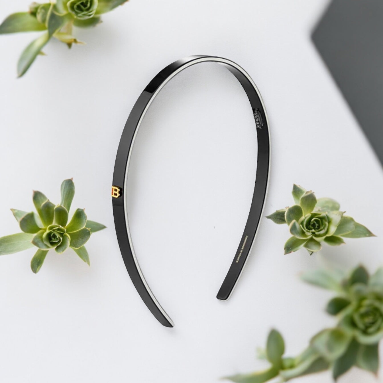 Balmain Cellulose Acetate Headband Black Small 限量版头箍(黑)
