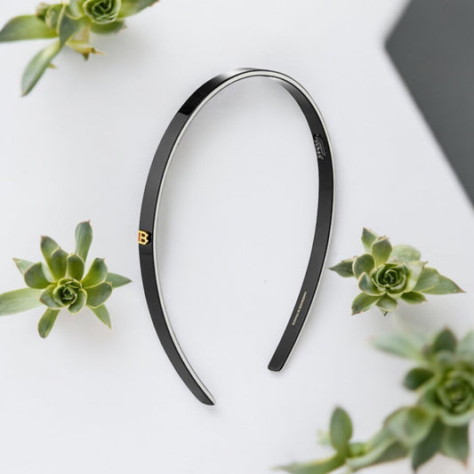 Balmain Cellulose Acetate Headband Black Small ??