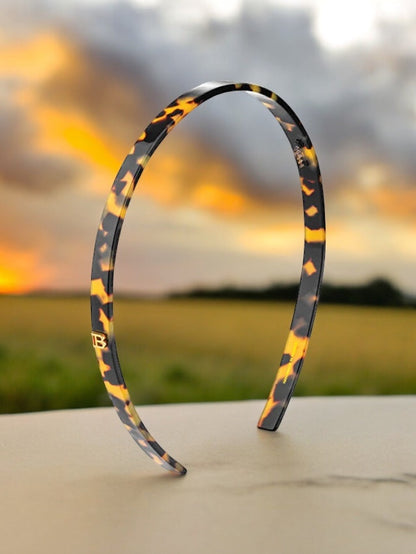 Balmain Cellulose Acetate Headband Tortoise Shell Small  限量版頭箍(琥珀)