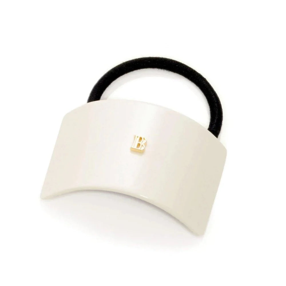 Balmain Elastique Pour Cheveux White 白色18K鍍金馬尾箍