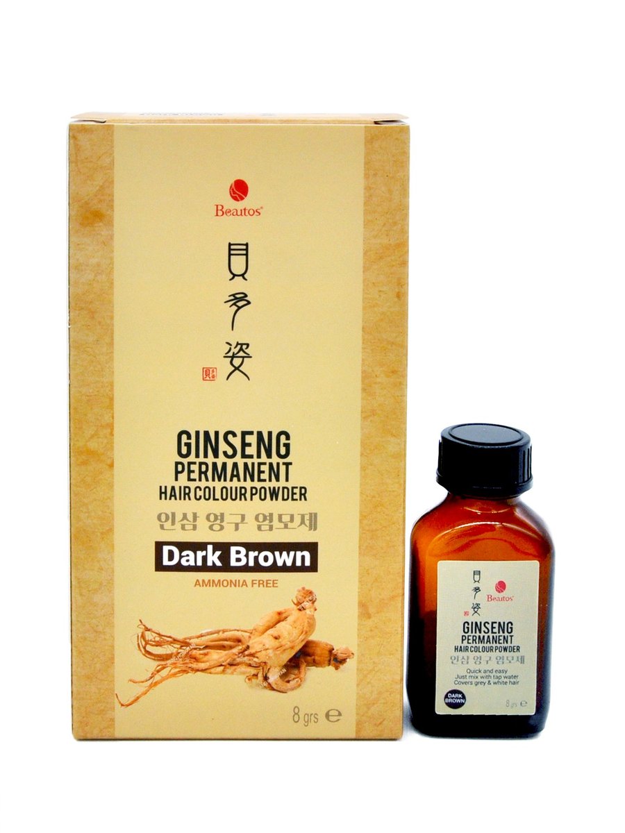 Beautos Ginseng Permanent Hair Colour Powder 8g人蔘精華護養染髮粉