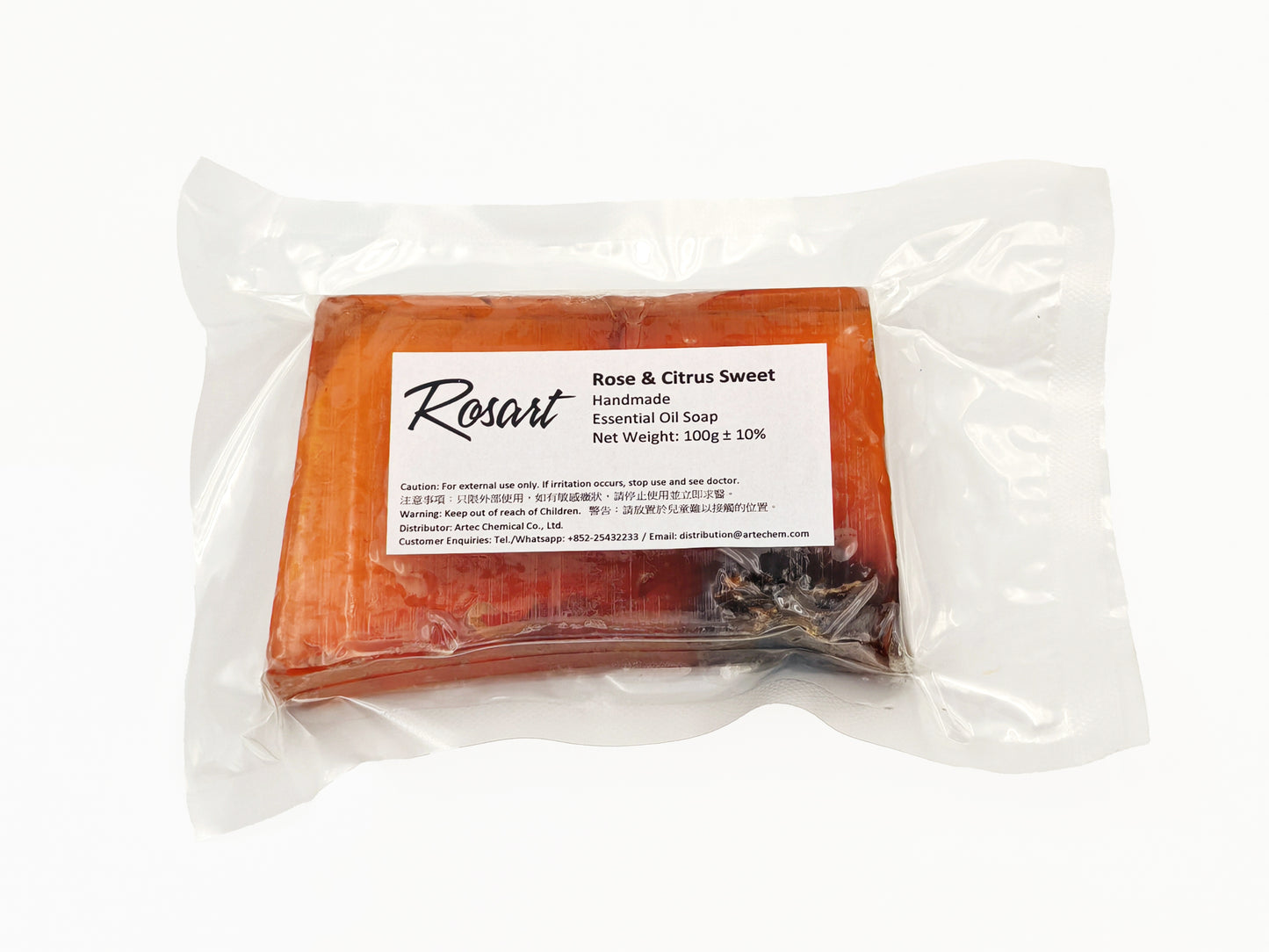 Rosart Essential Oil Soap Rose & Citrus 100g