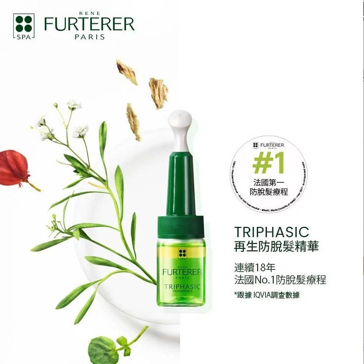 René Furterer-Triphasic Progressive Serum Anti-hair Loss Treatment 三相育髮精華套裝(持續性脫髮防脫髮精華) 5.5ml x 8