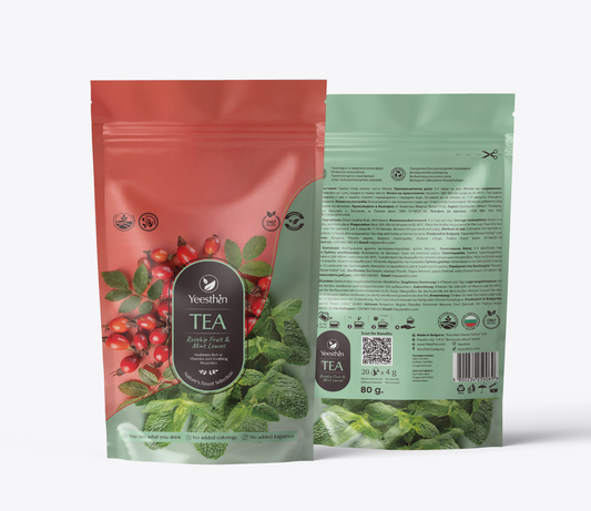 Yeesthin Rosehip and Mint Premium Tea 玫瑰果薄荷茶 20 Bags